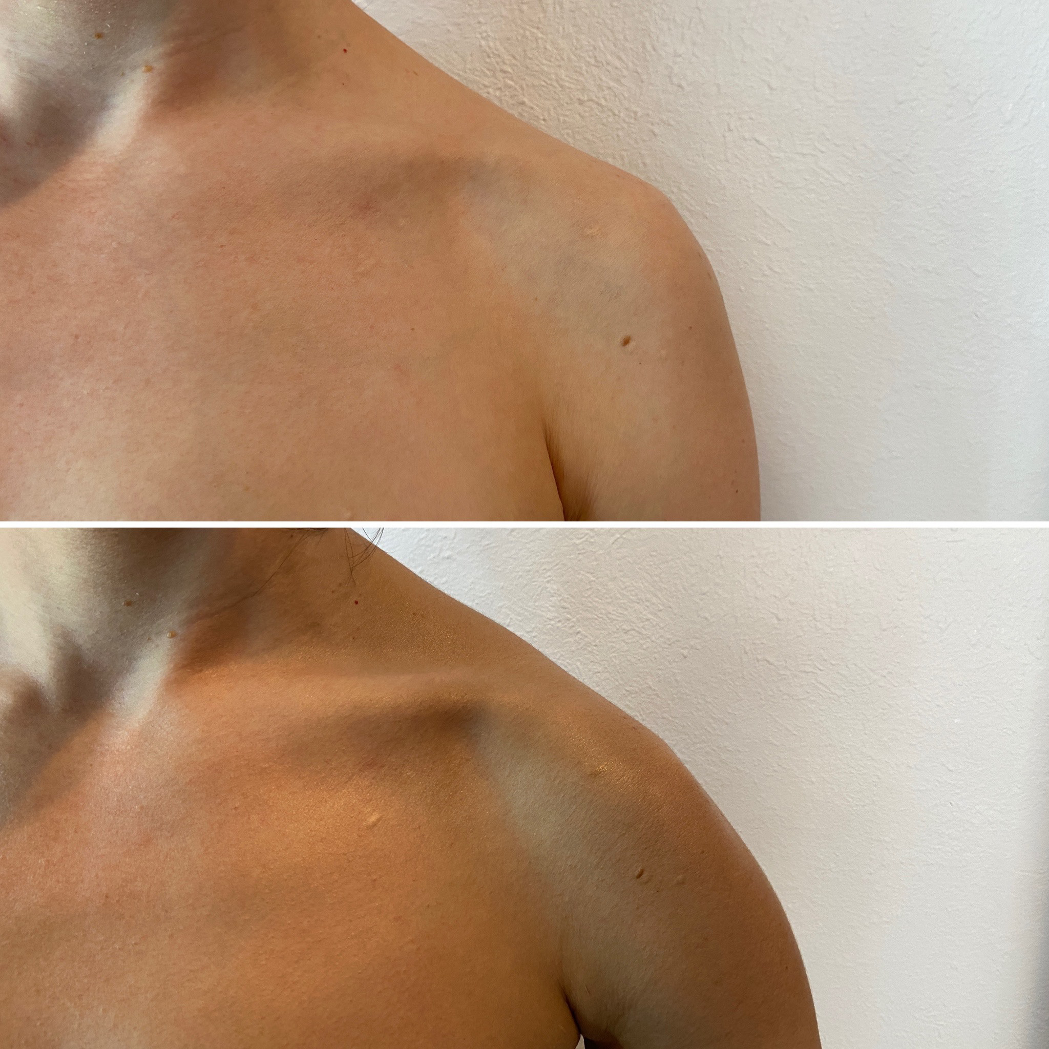 Back spray tan before and after — Glow And Go Lounge Bangor